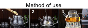700 мл ръчно изработен топлоустойчив боросиликатно стъкло Филтър за кана за чай с китайски кунг-фу чай Чаша за чайник Аксесоар за следобеден чай