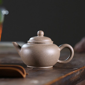100 мл Бутикови лилави глинени чайници Yixing Чайник с форма на топка Чайник Чайник със сурова руда Красота Чайник Ръчно изработен комплект за чай Zisha Персонализиран