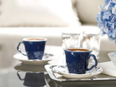 Espresso Cafea Ceai Ceai 2 Pers Modern Legend Set Cană Coaster Bone China Poselen Ceramic Decoration Drinkware Livrare gratuită Lux