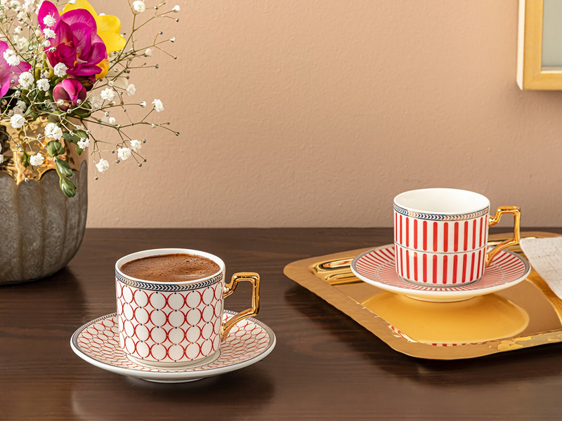 Espresso Cafea Ceai Ceai 2 Pers Modern Legend Set Cană Coaster Bone China Poselen Ceramic Decoration Drinkware Livrare gratuită Lux