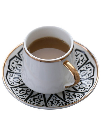 Скандинавски луксозен бял керамичен комплект чаши и чинии модерен дизайн кафе Турски следобеден чай комплект кафе пътна чаша кафе