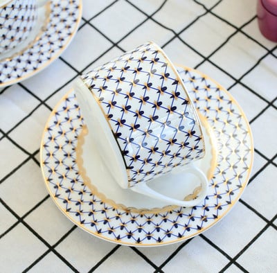 200ml, finom csont porcelán kávés csésze és tányér, orosz tervezésű eszpresszó csésze, újrafelhasználható porcelán csésze, teaszertartás