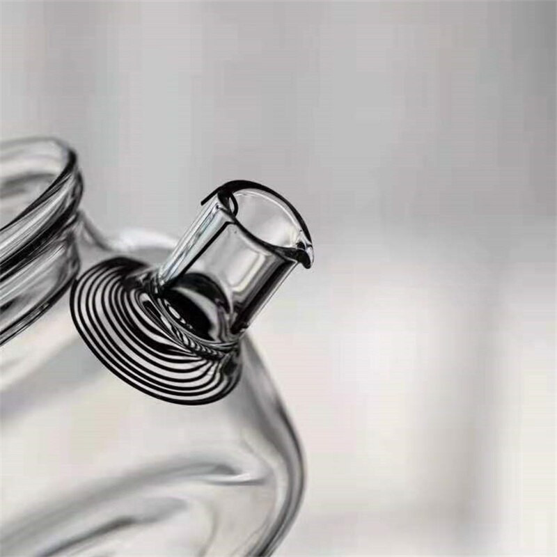 Ceainic din sticlă borosilicată rezistentă la căldură de 200 ml, ceainic cu flori, ceainic chinezesc Kung Fu, ceainic cu filtru.