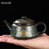 Jingdezhen Vintage ceramică neagră ceainic set de ceai chinezesc personalizare ceainic porțelan ceai Oolong ceainic lucrat manual 240 ml