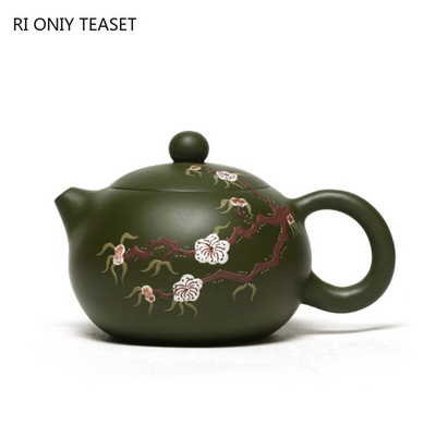 200 ml traditsiooniline Zisha Xishi teekeetja Classic Yixing Purple Clay teekann Toormaagi roheline muda iluteekann Kohandatud teekomplektid