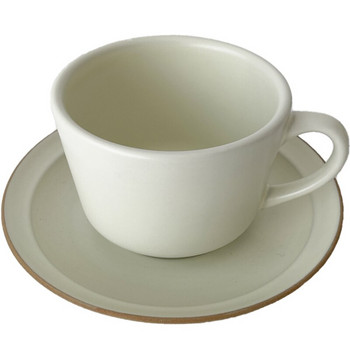 Матирана керамична чаша за кафе, комплект чинийки, японски стил, чаша за пиене на закуска, мляко и чай с чиния, декор за маса за домашен офис, кафене, 250 ml