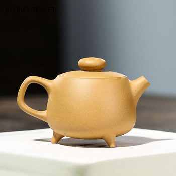 180 ml Yixing Ръчно изработени лилави глинени чайници Известна кана за чай Домашна козметика Чайник Китайски сервиз за чай Zisha Подаръци Персонализирани съдове за напитки