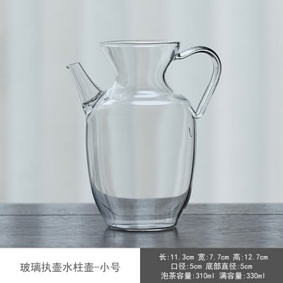 500 ml-es nagy átlátszó boroszilikát üveg teáskanna hőálló nagy átlátszó teáskanna virágos teáskészlet Puer vízforraló irodai otthoni eszköz