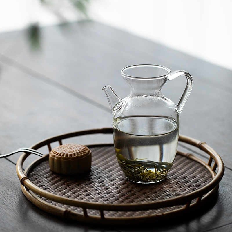 500 ml-es nagy átlátszó boroszilikát üveg teáskanna hőálló nagy átlátszó teáskanna virágos teáskészlet Puer vízforraló irodai otthoni eszköz