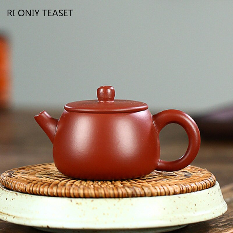 85 ml-es Yixing kézzel készített lila agyag teáskannák gömb alakú infúziós teáskanna szépség vízforraló testreszabott Zisha teáskészlet Dahongpao Authentic