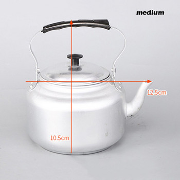 Чайник за вряща вода от алуминиева сплав Малък алуминиев чайник Преносим чайник за топла кана за вино с цедка за чай за домашен хотелски комплект за чай