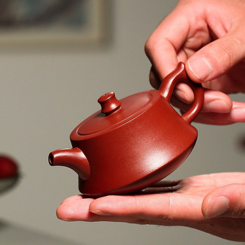 1 бр. Китайска лилава глинена кана за чай Yixing Home Dahongpao Персонализирана посуда за чай, ръчно изработена чайник Xishi Чайник Чаена церемония 150 ml