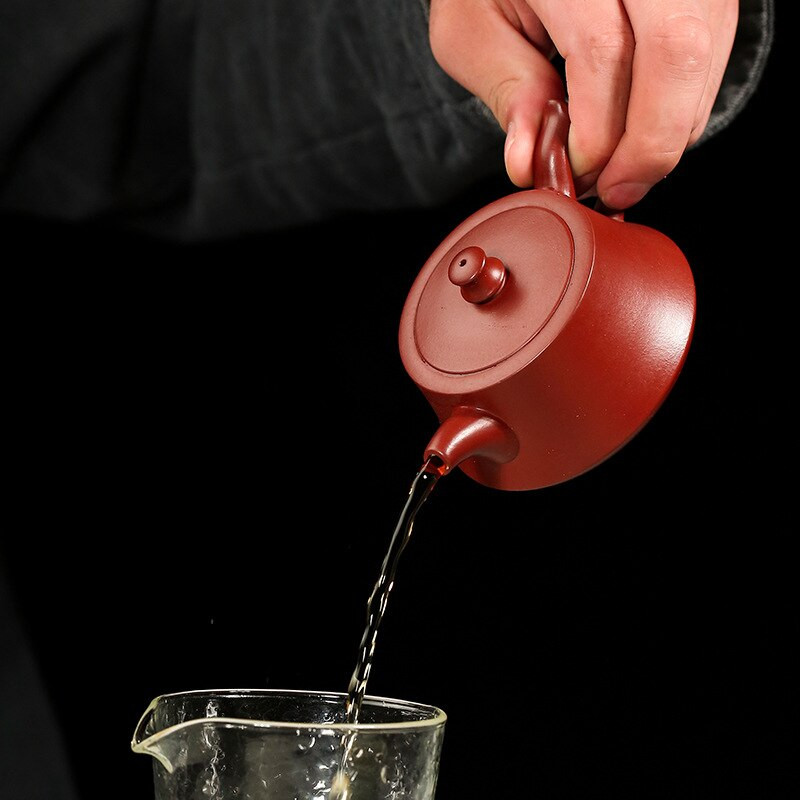 1vnt Kinijos Yixing purpurinio molio arbatos puodas Home Dahongpao Individualus arbatos indas Rankų darbo Xishi arbatinukas virdulio arbatos ceremonija 150 ml