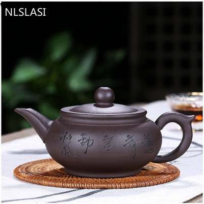Kína Yixing Zisha teáskészlet lila homokos edény 380 ml kerámia teáskanna Kínai kerámia hagyományos teáskészlet Oolong tea