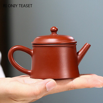 75 мл лилав глинен чайник Yixing с малък капацитет, известен ръчно изработен чайник със сурова руда чайник Dahongpao китайски сервиз за чай Zisha подаръци