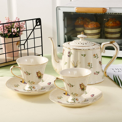 Retro slatka šalica za kavu Lonac Phnom Penh Krema Popodnevni čaj Taza De Cafe Keramička šalica za čaj Kuhinja Blagovaonica i bar Kawaii