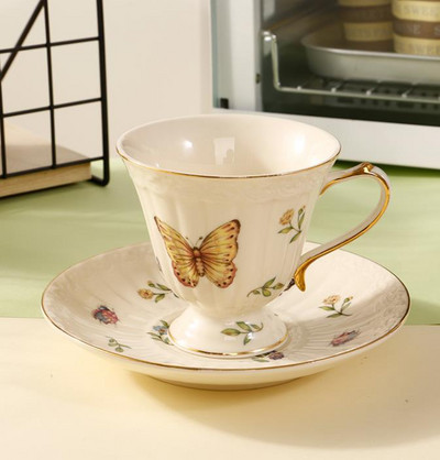 Retro slatka šalica za kavu Lonac Phnom Penh Krema Popodnevni čaj Taza De Cafe Keramička šalica za čaj Kuhinja Blagovaonica i bar Kawaii