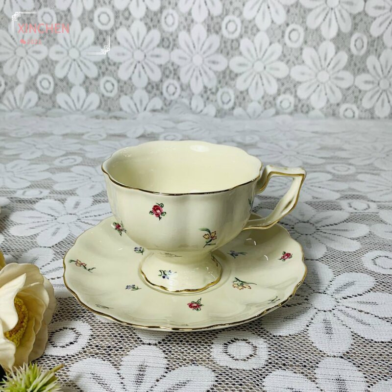 Retro slatka šalica za kavu Lonac Phnom Penh Krema Popodnevni čaj Taza De Cafe Keramička šalica za čaj Kuhinja Blagovaonica i bar Kawaii