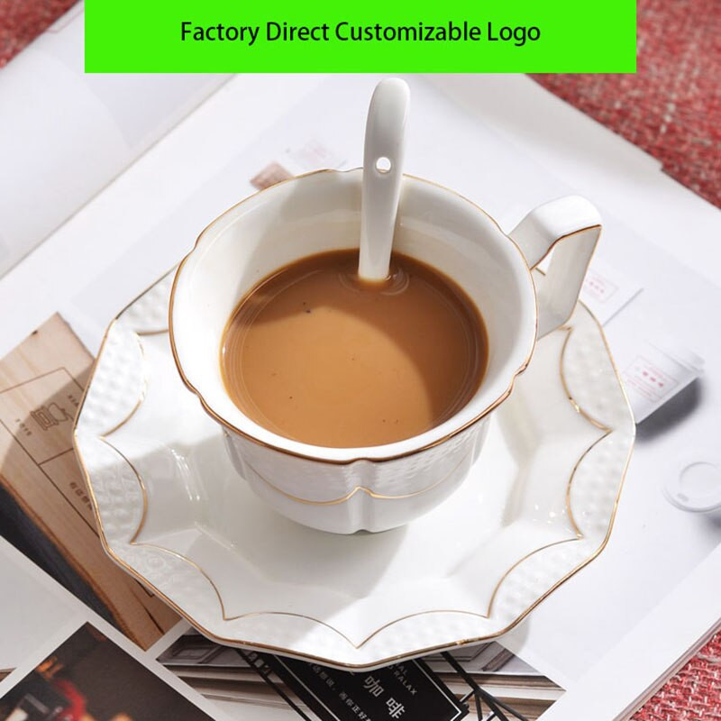 Keraminiai puodeliai ir lėkštės Kavos puodelių rinkinys Continental Vienspalvis Anglų popietės arbatos puodelių rinkinys Kavos puodelis Mielas puodelis