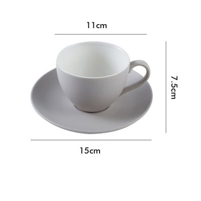 Didelės talpos keraminis kavos puodelio ir lėkštės rinkinys Stalo reikmenys Pusryčiai Pienas Popietės arbata Cappuccino Latte Puodelis Dovanos tėčiui mamai