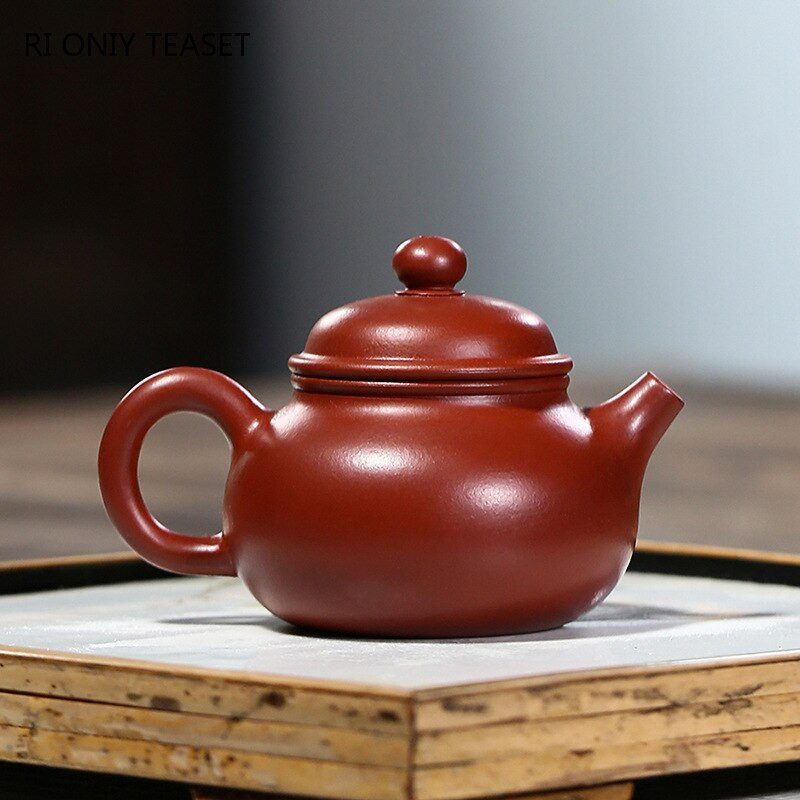 90 ml Autentikus Yixing Purple Clay teáskanna Master kézzel készített kis kapacitású teáskanna nyers érc Dahongpao vízforraló kínai Zisha teáskészlet