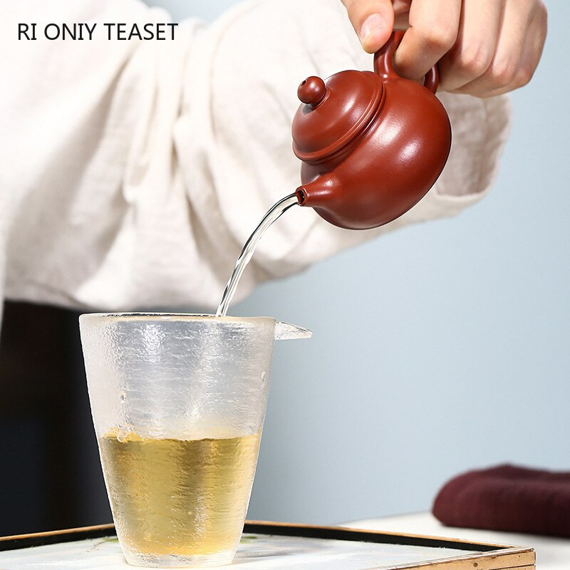 90 ml Autentikus Yixing Purple Clay teáskanna Master kézzel készített kis kapacitású teáskanna nyers érc Dahongpao vízforraló kínai Zisha teáskészlet