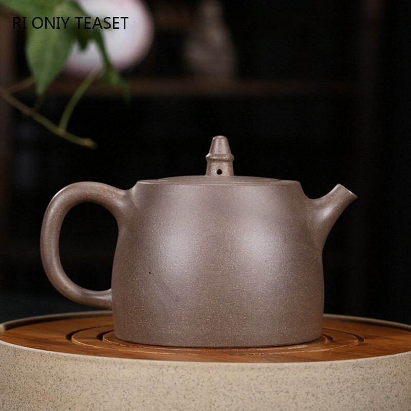 Ceainice de lut violet Yixing pictate manual de 390 ml, secțiune de minereu brut, ceainic retro, acasă, filtru Zisha, ceainic, seturi de ceai, consumabile