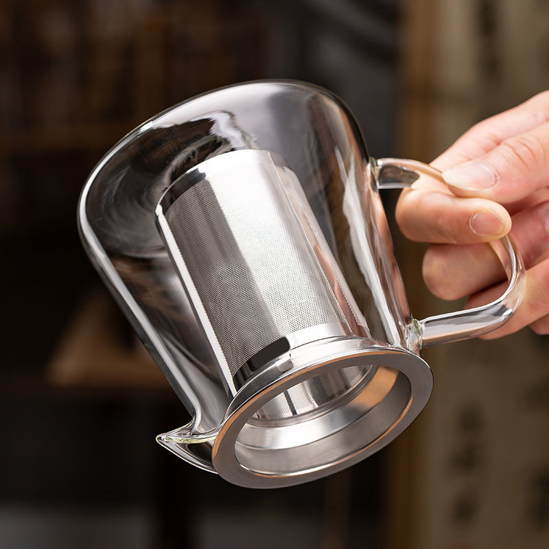 „Kung Fu“ arbatos rinkiniai, karščiui atsparus stiklinis arbatinukas su nerūdijančio plieno infuzija, šildomu indeliu arbatos puodai skaidrus virdulio kvadratinis filtras