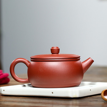 230 мл автентични лилави глинени чайници Yixing Филтър с топка и дупка Чайник Чайник Сурова руда лилава кал Ръчно изработен сервиз за чай Zisha Подаръци