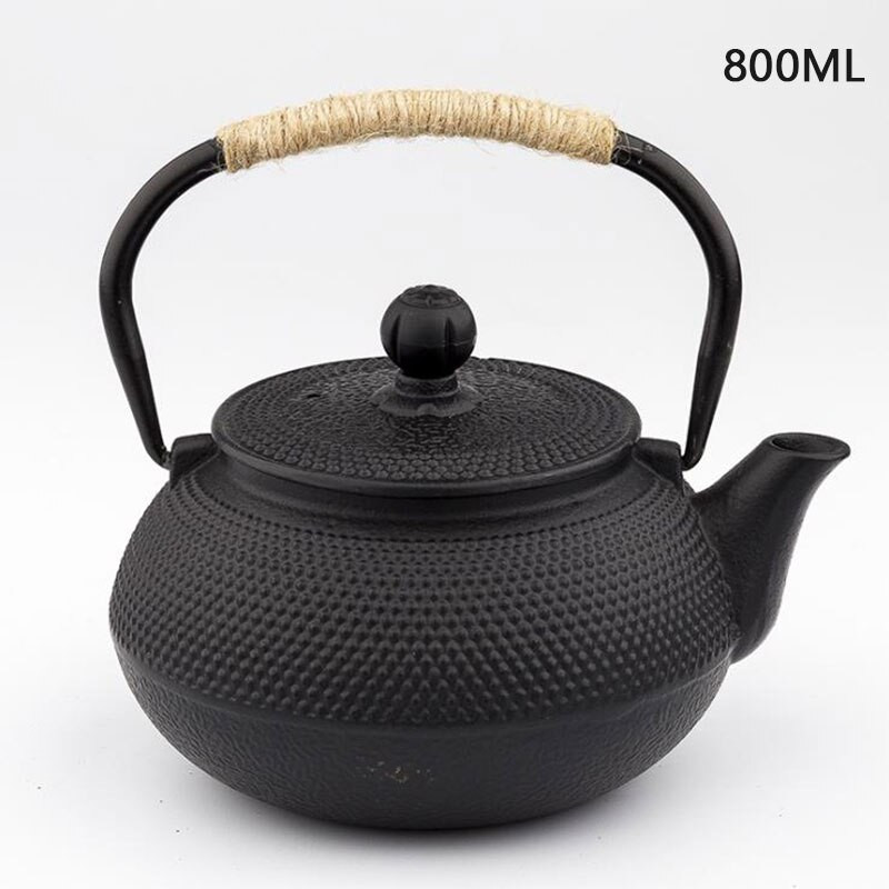 Японски железен чайник с инфузер от неръждаема стомана Чугунен чайник Чайник за чай за вряща вода Oolong Tea 600/800/1200ML
