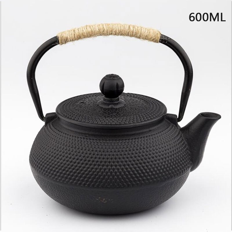 Японски железен чайник с инфузер от неръждаема стомана Чугунен чайник Чайник за чай за вряща вода Oolong Tea 600/800/1200ML