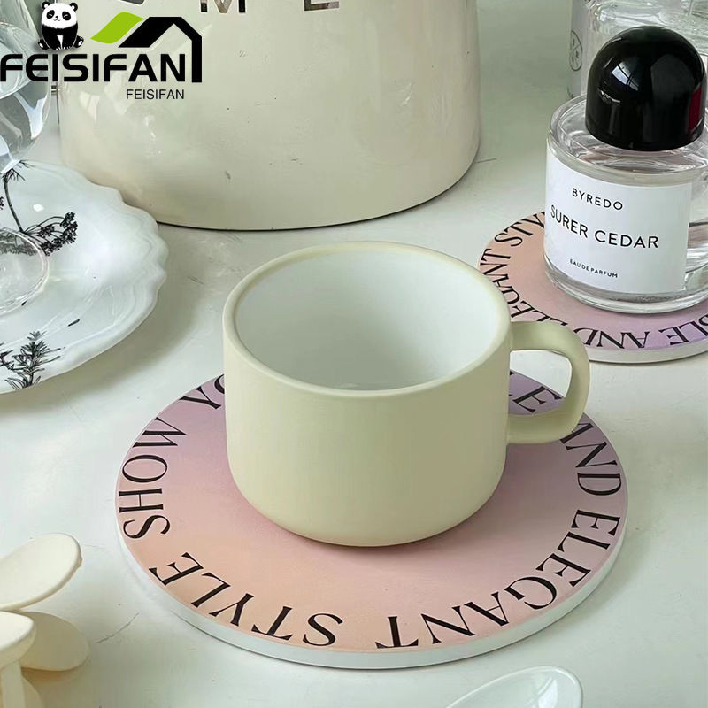 Tik Tok ugyanaz a bögre Exquisite Retro klein kék kerámia kávéscsésze alátéttel Tea csésze szett Nappali dekorációs kiegészítők