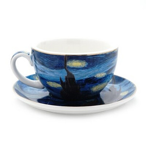 Kerámia bögre The Starry Night Series Cappuccino Latte Kávé Tej Tea Espresso Csésze Reggeli csésze Italkészlet Ingyenes szállítás