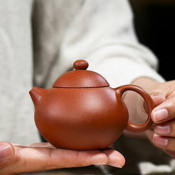 130ml Αυθεντικό Yixing Purple Clay Teapot Raw Ore Zhu Mud Home Tea Pot Zisha Filter Beauty Tea Bottle Κινέζικα προμήθειες τσαγιού