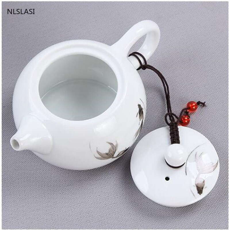 Jingdezhen Kerámia Teáskannák kézzel készített Teáskészlet szépség vízforraló háztartási Italszűrő Porcelán teáskanna teásedény 180ml