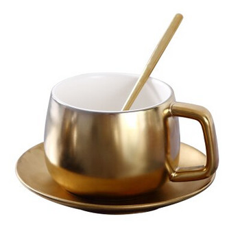Concise Italy Tasse Еспресо Чаша за кафе Керамична чаша за следобеден чай и чинийки с лъжица Комплект за кафе за домашен офис Безплатна доставка