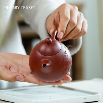 180ml Αυθεντικό βραστήρα τσαγιού Zisha Beauty Classic Yixing Purple Clay Teapot Raw Ore Dahongpao Dragon Egg Teapot Teapot Teapot Δώρα