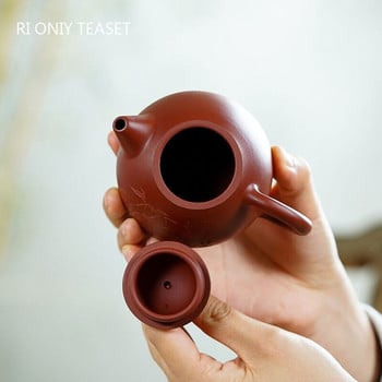 180ml Αυθεντικό βραστήρα τσαγιού Zisha Beauty Classic Yixing Purple Clay Teapot Raw Ore Dahongpao Dragon Egg Teapot Teapot Teapot Δώρα