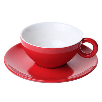 Немска къса цветна глазура чаша за кафе чиния Nordic голям капацитет големи червени керамични тъмно черни чаши и чинийки безплатна доставка