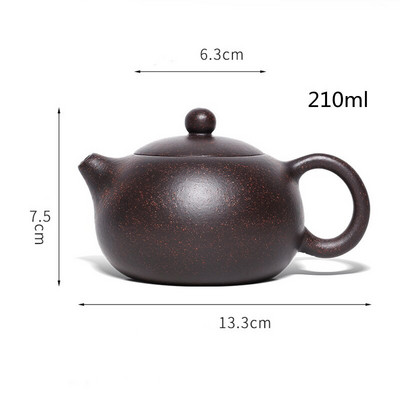 Kinijos Yixing arbatinukas purpurinio molio xi shi arbatinukas Žaliavos rūdos rankų darbo virdulys Autentiškas arbatos rinkinys pritaikytas 188 rutulinis filtras 210 ml