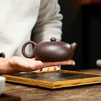 1 τεμ. Raw Ore Oolong Tea Bot Chinese Yixing Tea Pot Purple Clay Teapot Xishi Household Handmade Teaware Authentic 210ml