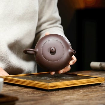 1 τεμ. Raw Ore Oolong Tea Bot Chinese Yixing Tea Pot Purple Clay Teapot Xishi Household Handmade Teaware Authentic 210ml