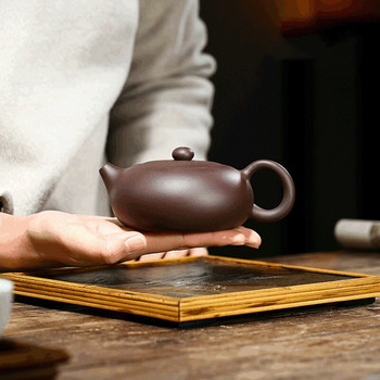 1 τεμ. Raw Ore Oolong Tea Bot Chinese Yixing Tea Pot Purple Clay Teapot Xishi Household Handmade Teaware Authentic 210ml