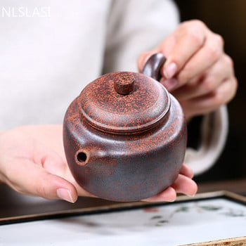 Κινεζικό Yixing Tea Pot Tradition Firewood Kiln Change Purple Clay Teapot Χειροποίητο Φίλτρο Beauty Beauty Tea Ceremony Gifts 260ml