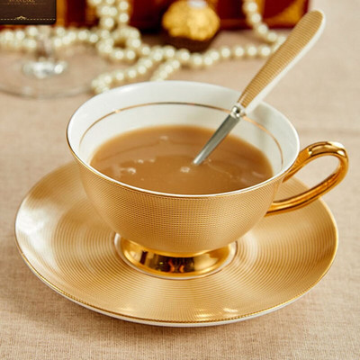 Keramičke poslijepodnevne šalice za crni čaj i tanjurići Porcelanska šalica za kavu s pladnjem Porculansko posuđe Dropshipping