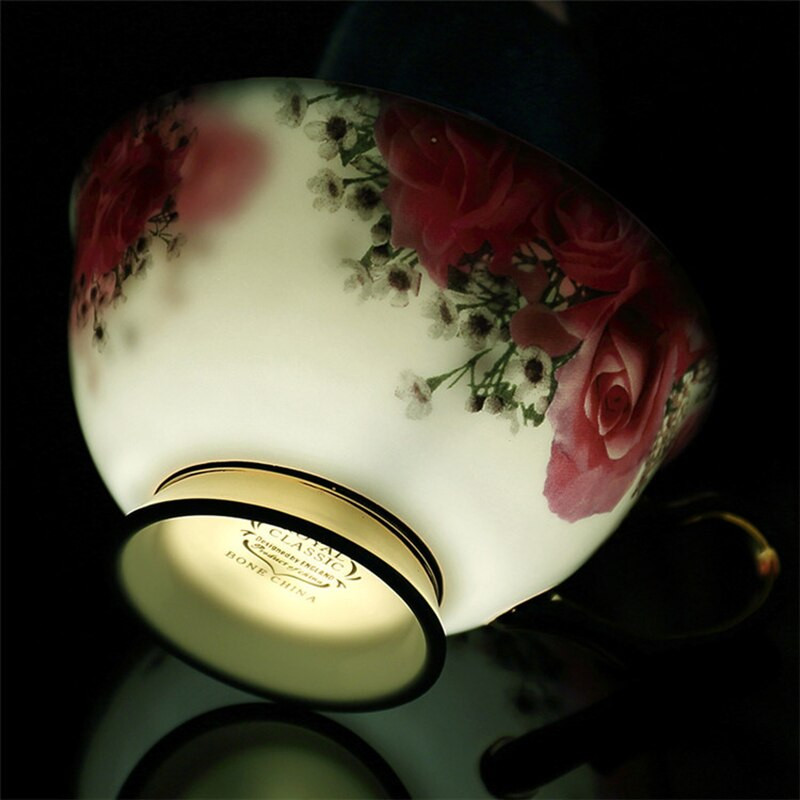 Cești și farfurii de ceai negru de după-amiază din ceramică, ceașcă de cafea din porțelan cu tavă, de băuturi din porțelan, dropshipping