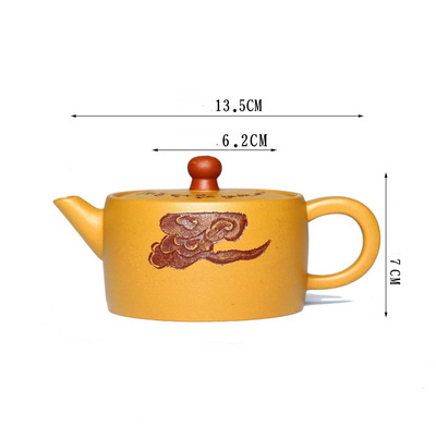 Kínai teázó kellékek Lila agyag teáskanna kézzel készített teáskészlet teáskészlet utazási teáskészlet háztartási teáskészlet ivóeszközök 180 ml