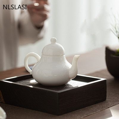 Kínai stílusú körte alakú kerámia teáskannák Otthoni ivóeszközök Filter Porcelán teáskanna 150 ml-es kézzel készített teáskészlet szépség vízforraló