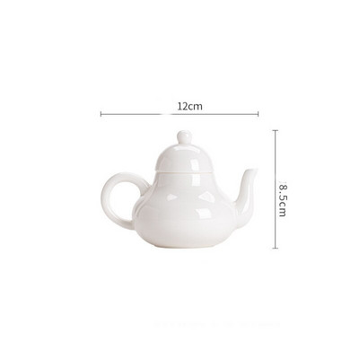 Kínai stílusú körte alakú kerámia teáskannák Otthoni ivóeszközök Filter Porcelán teáskanna 150 ml-es kézzel készített teáskészlet szépség vízforraló