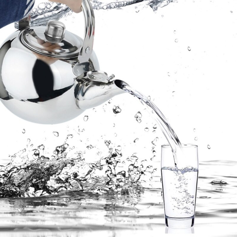 Rozsdamentes acél anyagú teáskanna Kávés tea vízforraló Laza levelű teáskanna infúzióval 1L/1.5L/2L/2.5L 4 választható kapacitás